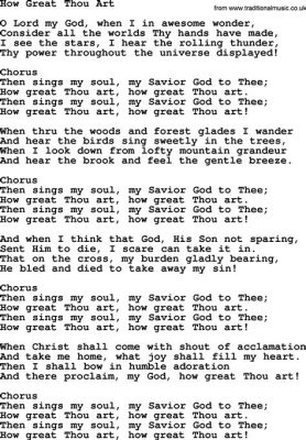 how great thou art lyrics pdf and the power of music in conveying deep emotions